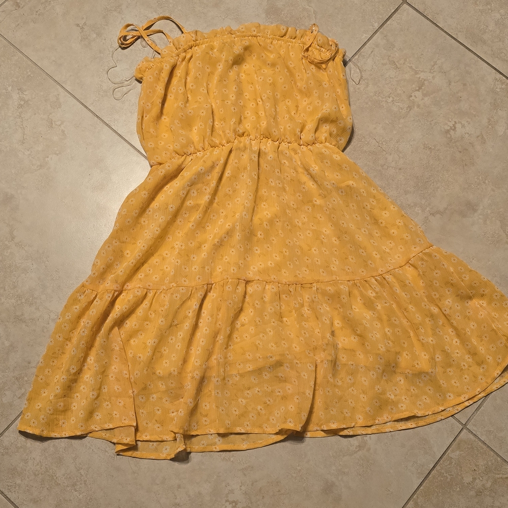 Charming Yellow Kids Dress